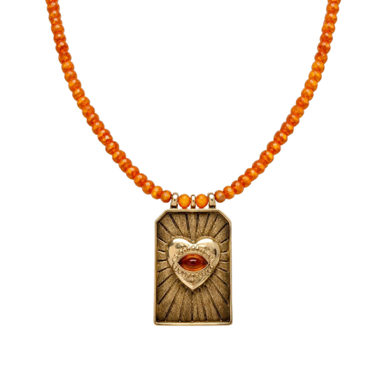 Colar Curto Jade Relicário Imperial