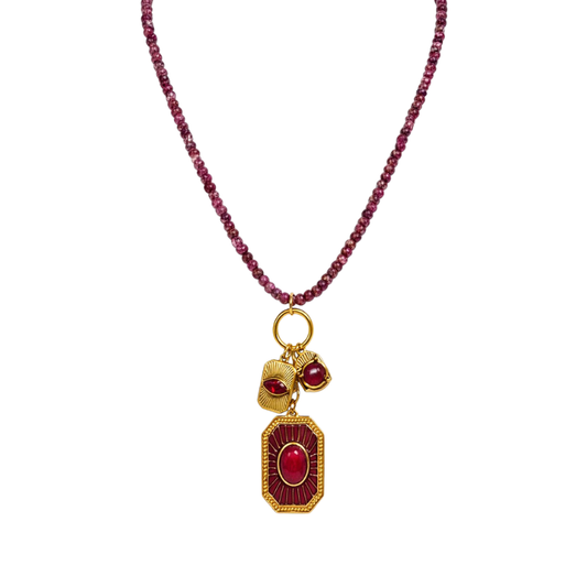 Colar Longo 3 Pingentes