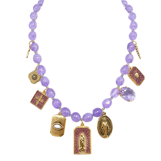 Colar Jade Rolada Sacro Ouro