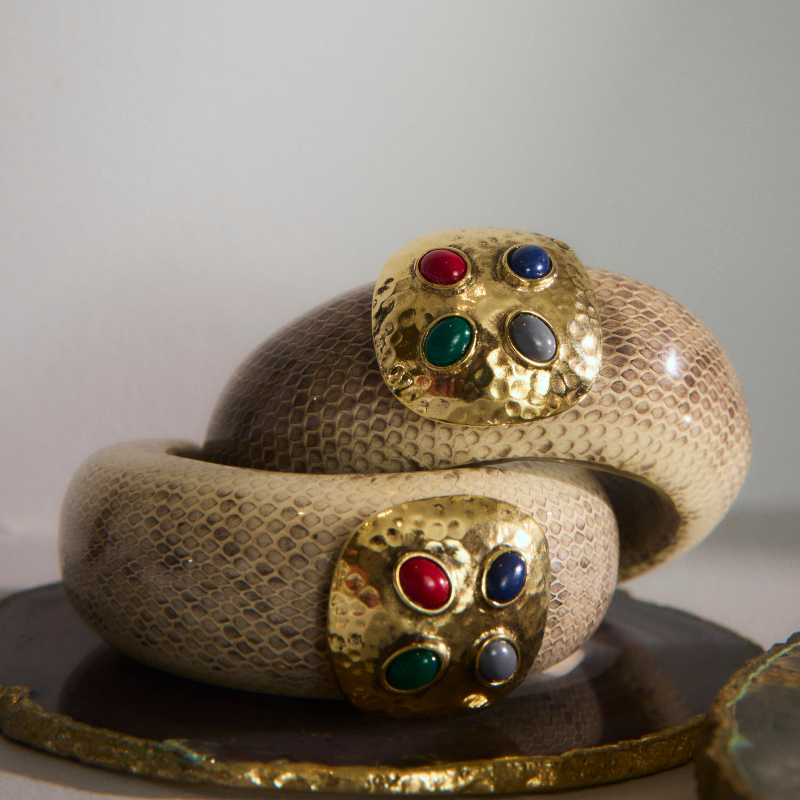 Pulseira Cobra Peça Martelada