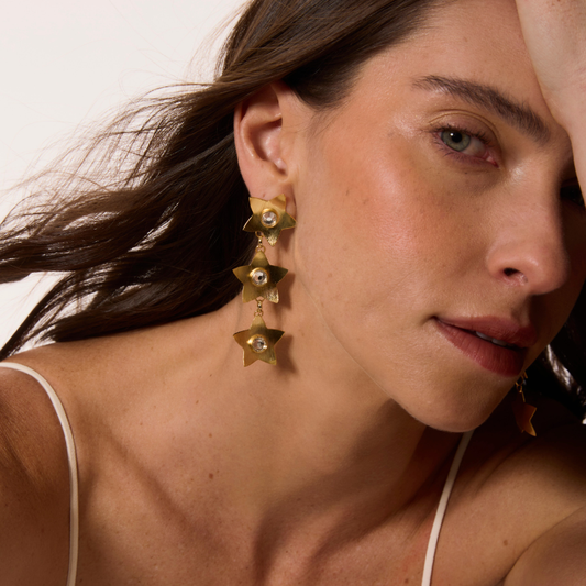 Brinco Triplo Estrelas