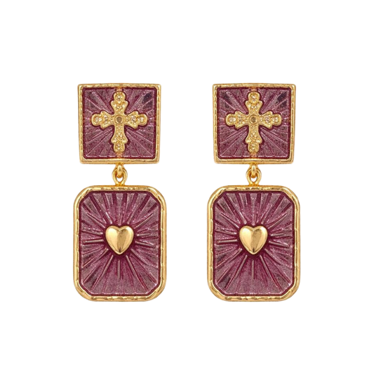 Brinco Duplo Amore Sacro