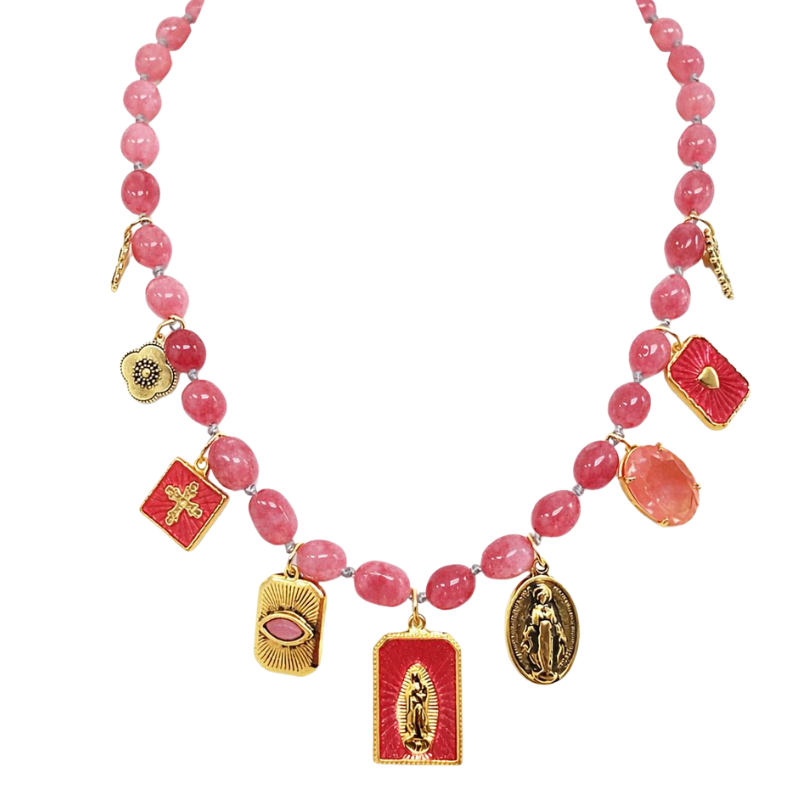 Colar Jade Rolada Sacro Ouro