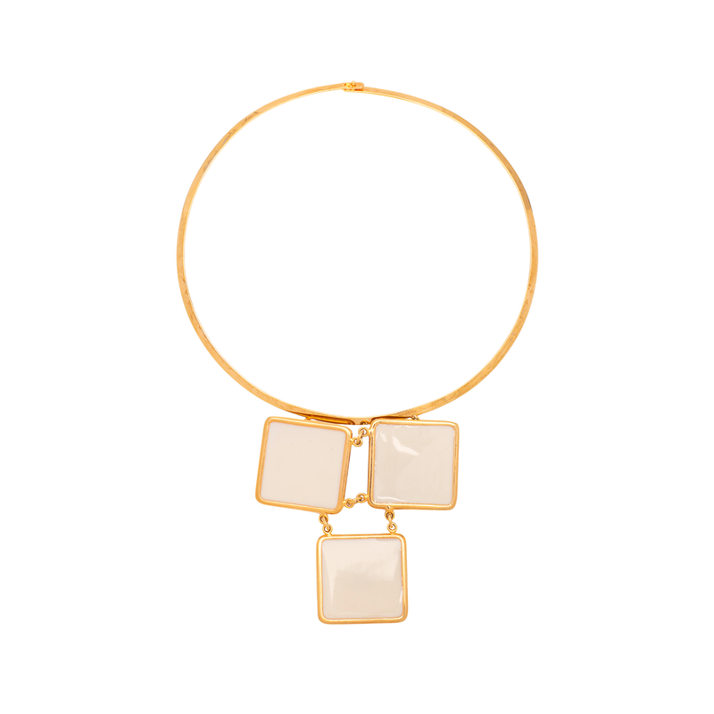 Colar Art Deco Quadrado