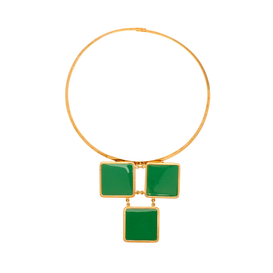 Colar Art Deco Quadrado