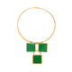 Colar Art Deco Quadrado