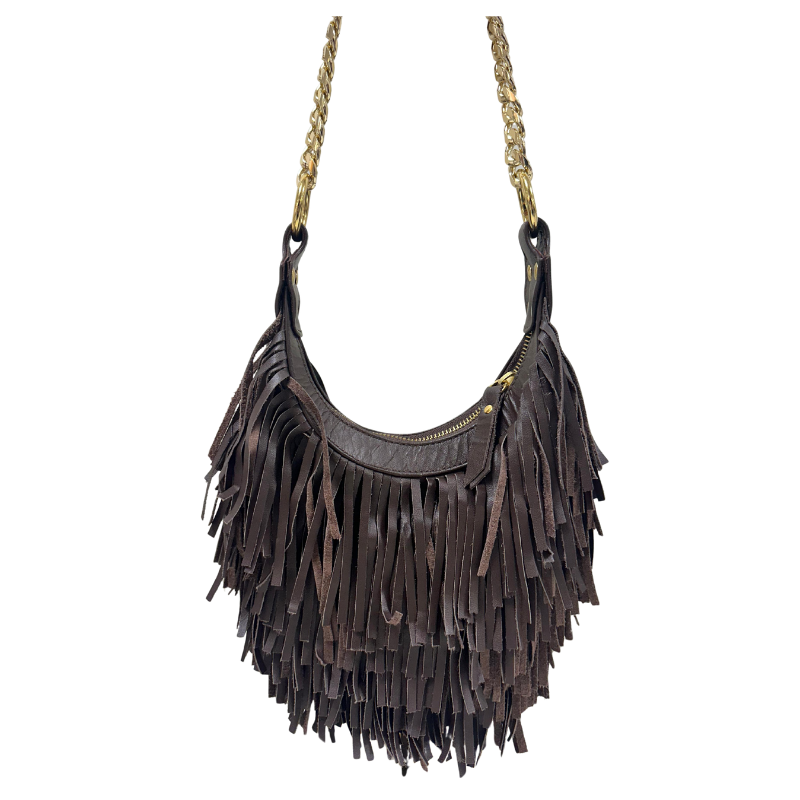 Bolsa Franja Couro