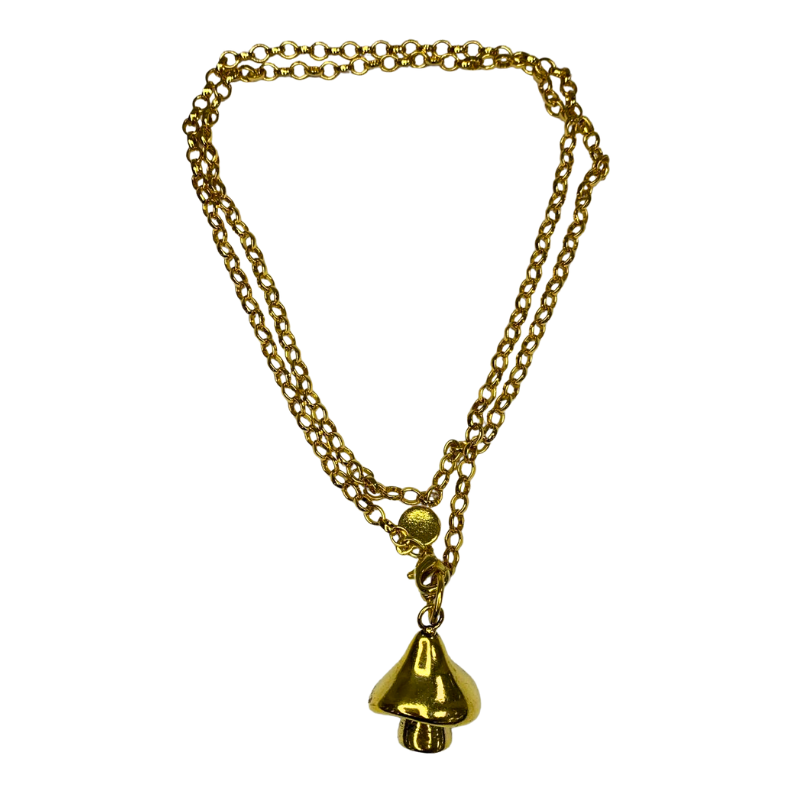 Colar Duplo Cogumelo