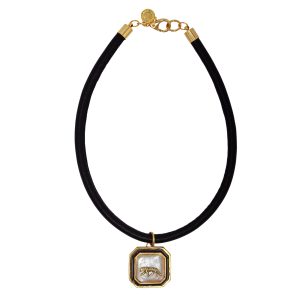 Colar Tigre Couro